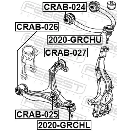 Uloženie riadenia CRAB-026 /FEBEST/ - obr. 1