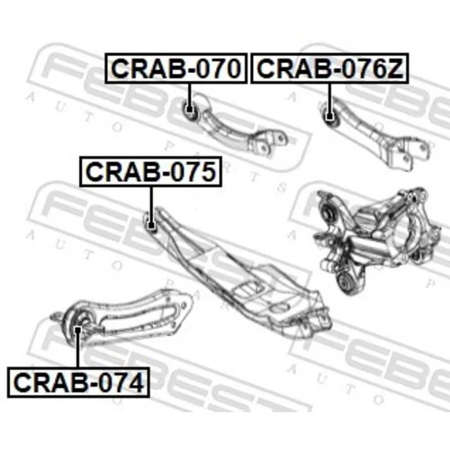 Uloženie riadenia CRAB-074 /FEBEST/ - obr. 1