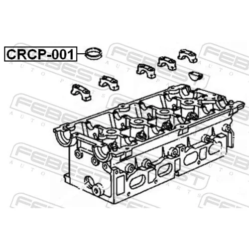 Tesnenie veka hlavy valcov CRCP-001 /FEBEST/ - obr. 1