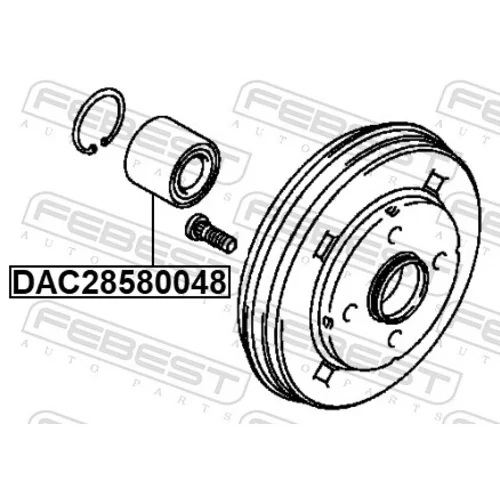 Ložisko kolesa DAC28580048 /FEBEST/ - obr. 1