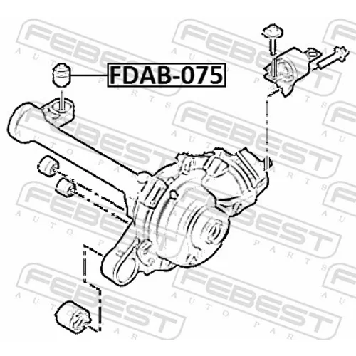 Uloženie, diferenciál FDAB-075 /FEBEST/ - obr. 1