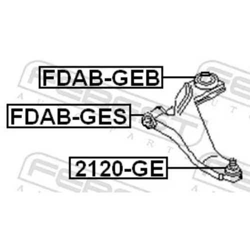 Uloženie riadenia FDAB-GES /FEBEST/ - obr. 1