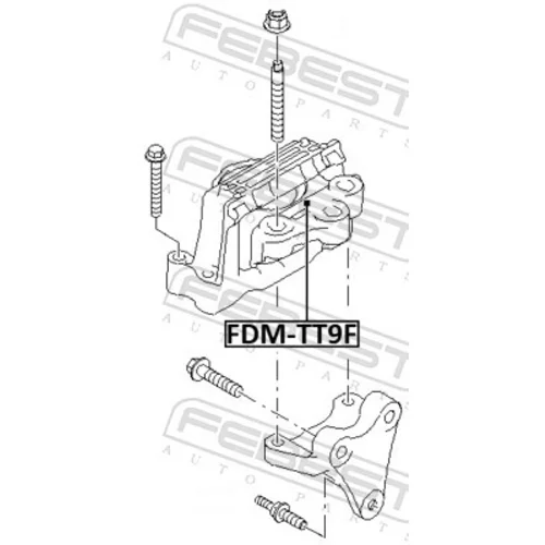 Uloženie motora FDM-TT9F /FEBEST/ - obr. 1