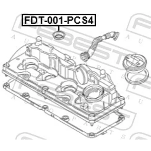 Tesnenie veka hlavy valcov FDT-001-PCS4 /FEBEST/ - obr. 1