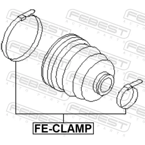 Upevňovacia spona FE-CLAMP /FEBEST/ - obr. 1