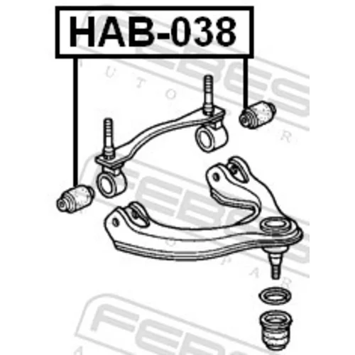 Uloženie riadenia HAB-038 /FEBEST/ - obr. 1