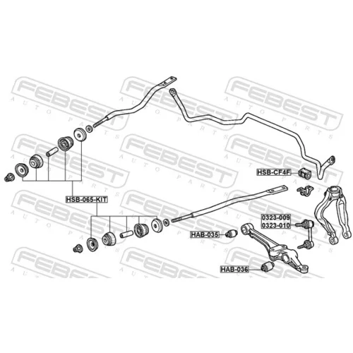 Uloženie riadenia HSB-065-KIT /FEBEST/ - obr. 1