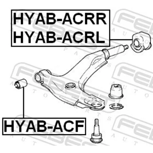 Uloženie riadenia HYAB-ACRR /FEBEST/ - obr. 1