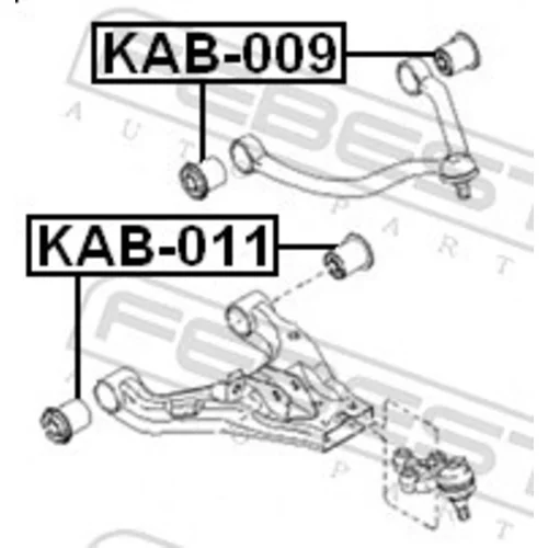 Uloženie riadenia KAB-009 /FEBEST/ - obr. 1