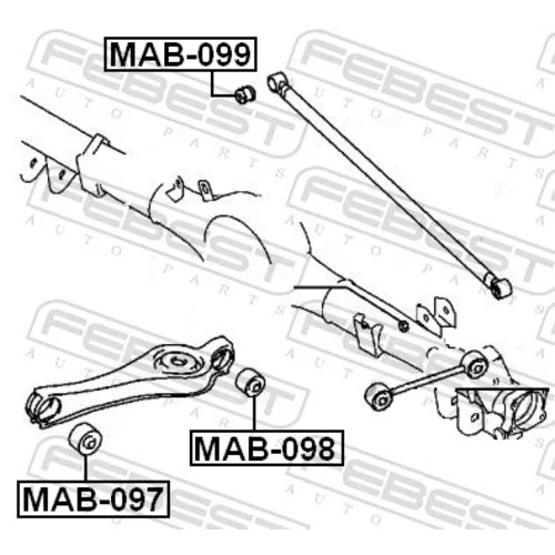 Uloženie riadenia MAB-097 /FEBEST/ - obr. 1