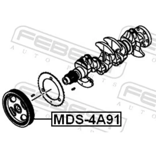 Remenica kľukového hriadeľa MDS-4A91 /FEBEST/ - obr. 1