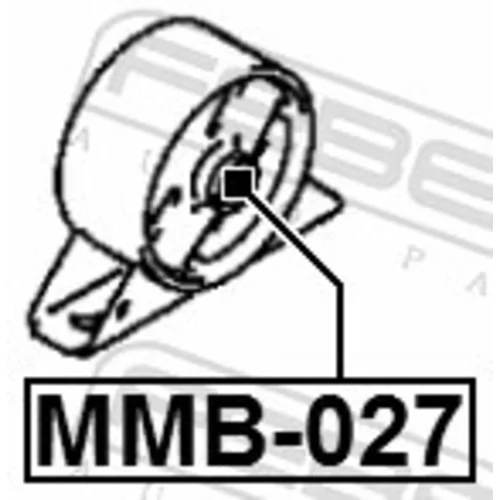 Uloženie motora MMB-027 /FEBEST/ - obr. 1