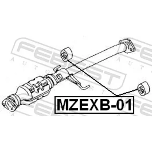 Montážna sada pre výfukový systém MZEXB-01 /FEBEST/ - obr. 1