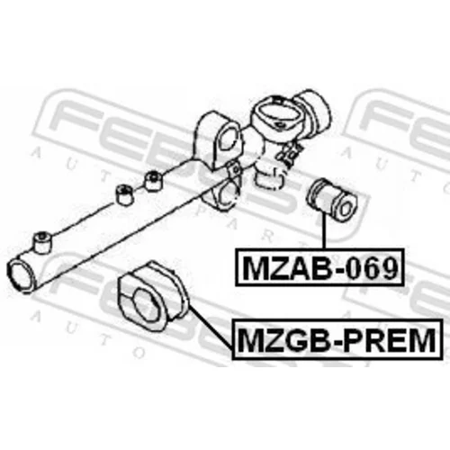 Uloženie prevodovky riadenia MZGB-PREM /FEBEST/ - obr. 1
