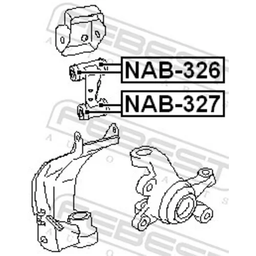 Uloženie riadenia NAB-327 /FEBEST/ - obr. 1
