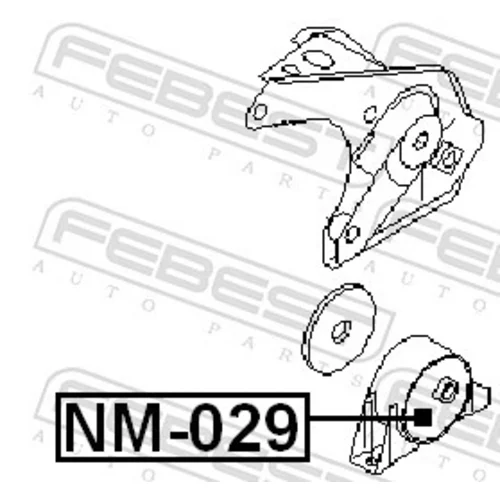 Uloženie motora NM-029 /FEBEST/ - obr. 1