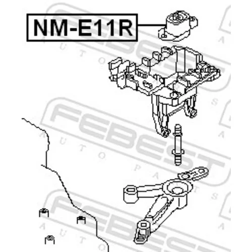 Uloženie motora NM-E11R /FEBEST/ - obr. 1