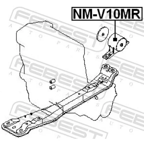 Uloženie motora NM-V10MR /FEBEST/ - obr. 1