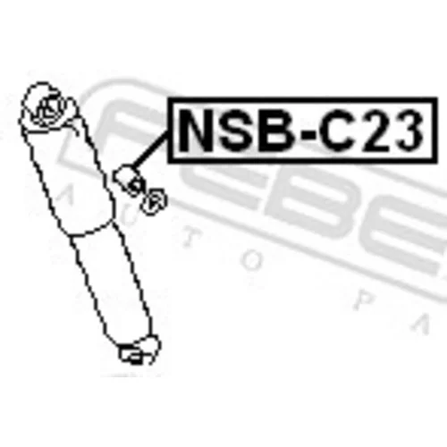 Vymedzovacia trubka pre tlmič pérovania NSB-C23 /FEBEST/ - obr. 1