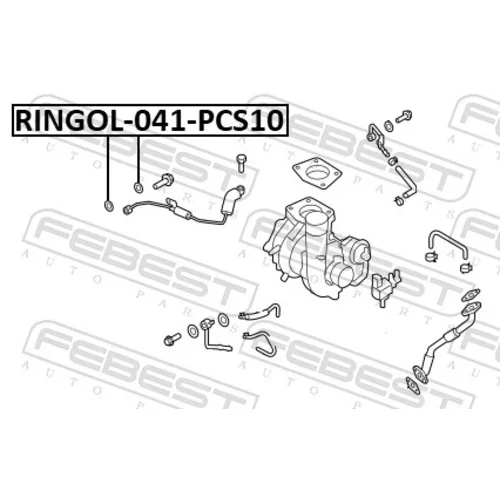 Tesnenie, olejové čerpadlo RINGOL-041-PCS10 /FEBEST/ - obr. 1