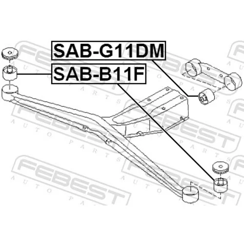 Uloženie, diferenciál SAB-B11F /FEBEST/ - obr. 1