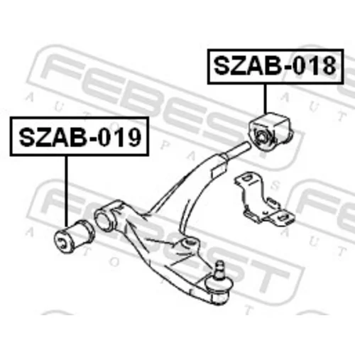 Uloženie riadenia SZAB-018 /FEBEST/ - obr. 1