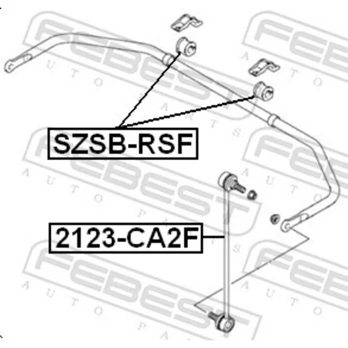 Uloženie priečneho stabilizátora SZSB-RSF /FEBEST/ - obr. 1