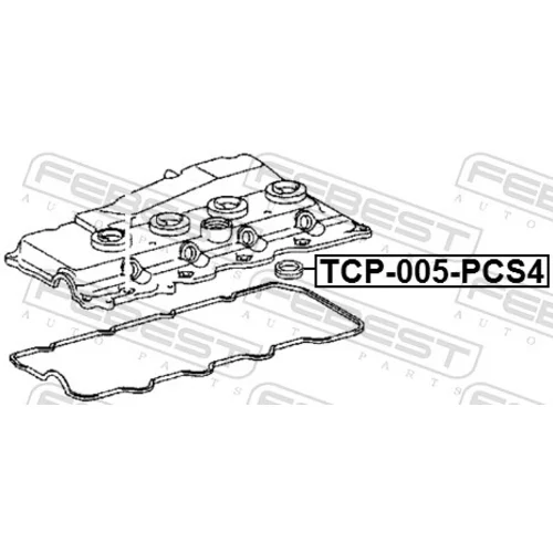 Sada tesnení veka hlavy valcov TCP-005-PCS4 /FEBEST/ - obr. 1