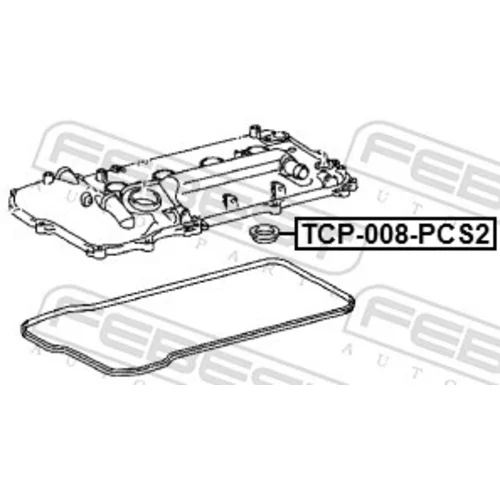 Tesniaci krúžok otvoru pre zap.sviečku TCP-008-PCS2 /FEBEST/ - obr. 1