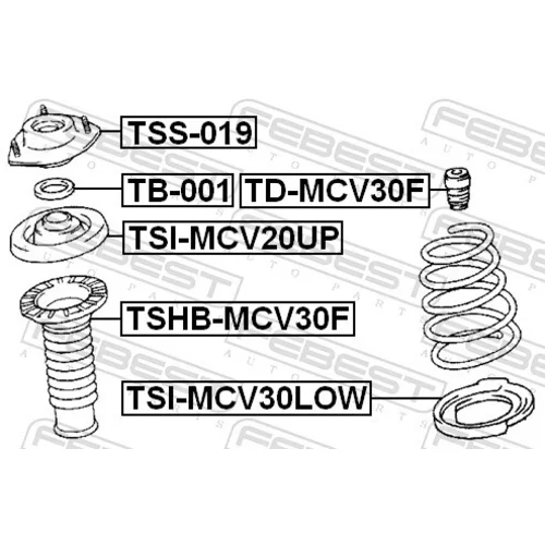 Doraz odpruženia TD-MCV30F /FEBEST/ - obr. 1