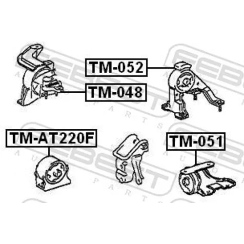 Uloženie motora TM-AT220F /FEBEST/ - obr. 1