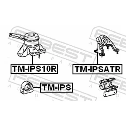 Uloženie motora TM-IPSATR /FEBEST/ - obr. 1