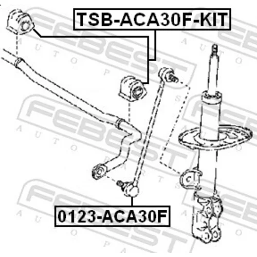 Opravná sada uloženia stabilizátora TSB-ACA30F-KIT /FEBEST/ - obr. 1