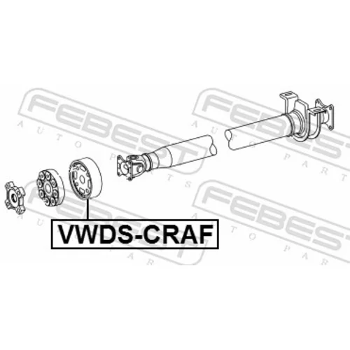 Kĺbový hriadeľ VWDS-CRAF /FEBEST/ - obr. 1