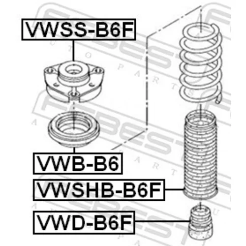 Ložisko pružnej vzpery VWSS-B6F /FEBEST/ - obr. 1