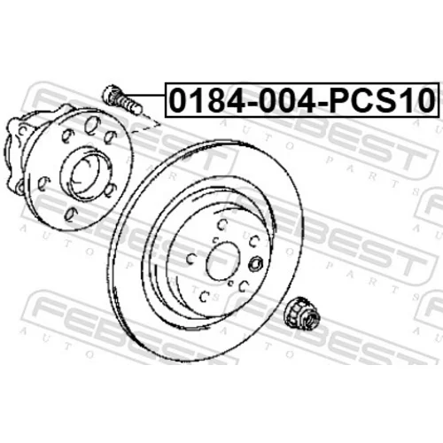 Čap kolesa 0184-004-PCS10 /FEBEST/ - obr. 1