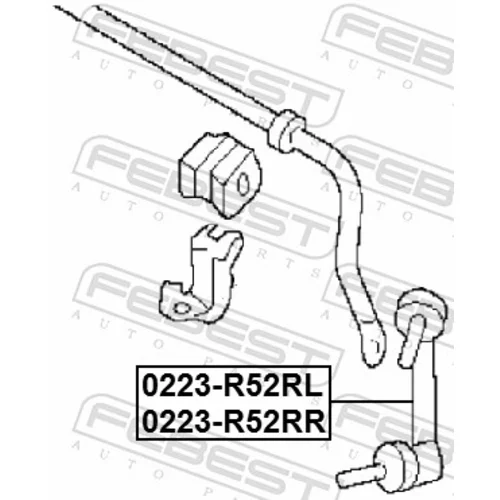 Tyč/Vzpera stabilizátora 0223-R52RL /FEBEST/ - obr. 1