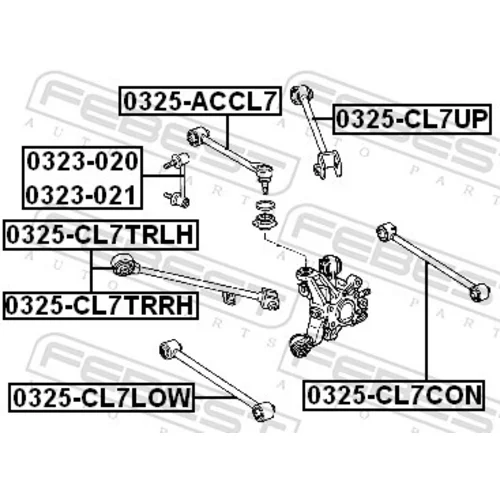 Rameno zavesenia kolies 0325-CL7CON /FEBEST/ - obr. 1