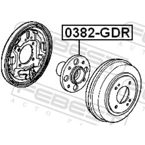 Náboj kolesa 0382-GDR /FEBEST/ - obr. 1