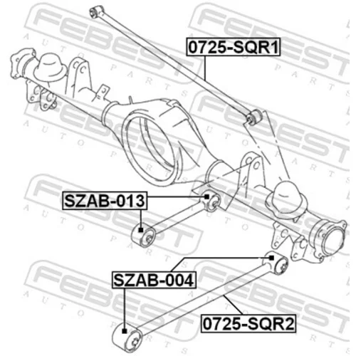 Rameno zavesenia kolies 0725-SQR2 /FEBEST/ - obr. 1