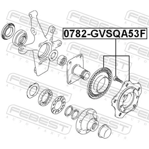 Náboj kolesa 0782-GVSQA53F /FEBEST/ - obr. 1
