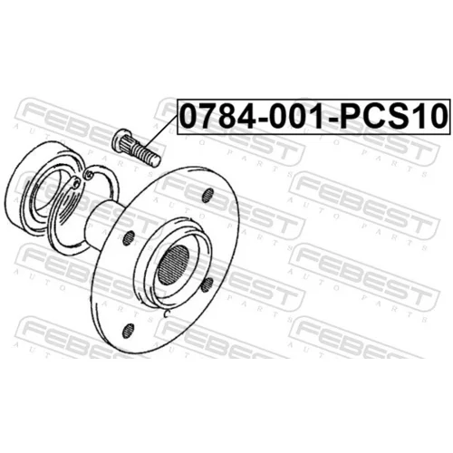 Čap kolesa 0784-001-PCS10 /FEBEST/ - obr. 1