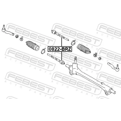 Axiálny čap tiahla riadenia 0822-BRZ /FEBEST/ - obr. 1