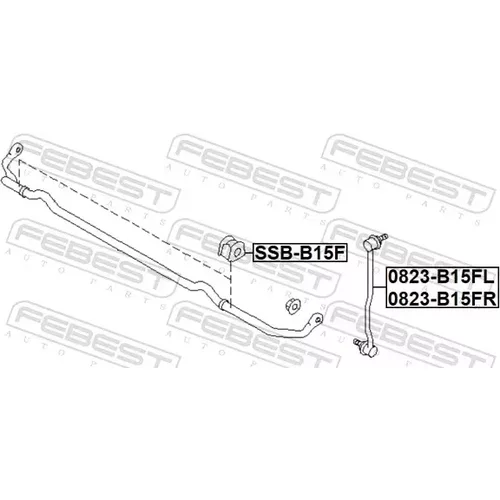 Tyč/Vzpera stabilizátora 0823-B15FL /FEBEST/ - obr. 1