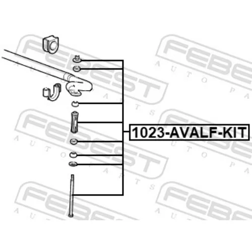 Tyč/Vzpera stabilizátora 1023-AVALF-KIT /FEBEST/ - obr. 1