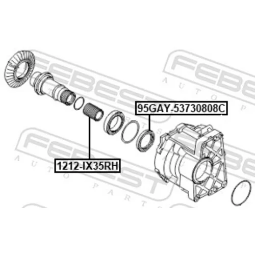 Hnací hriadeľ 1212-IX35RH /FEBEST/ - obr. 1