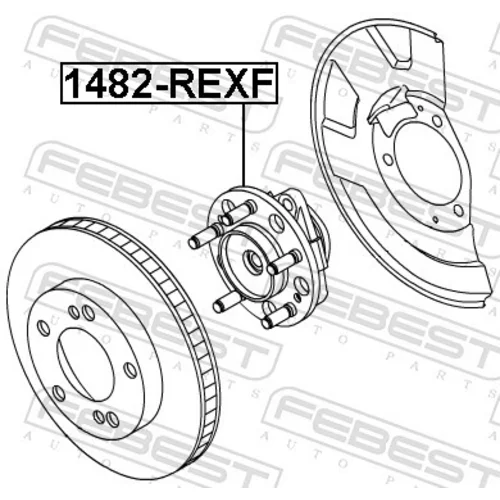 Náboj kolesa 1482-REXF /FEBEST/ - obr. 1