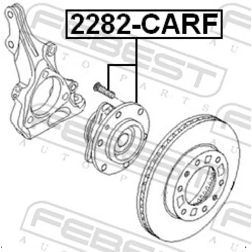 Náboj kolesa 2282-CARF /FEBEST/ - obr. 1