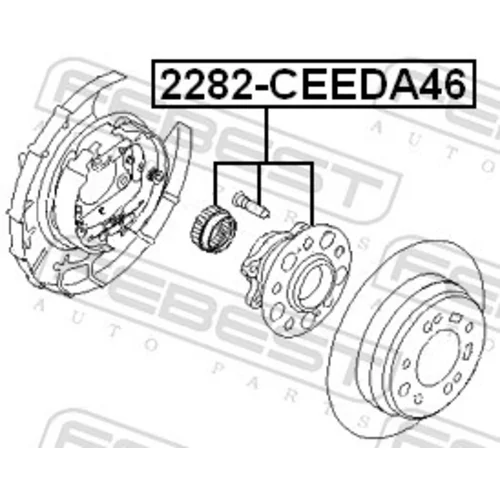 Náboj kolesa 2282-CEEDA46 /FEBEST/ - obr. 1