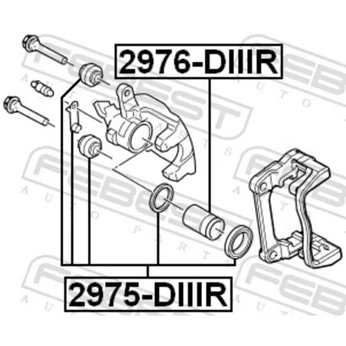 Piest brzdového strmeňa 2976-DIIIR /FEBEST/ - obr. 1